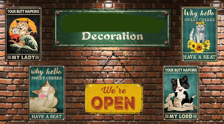 NostalgiePoes – Atmospheric Metal Wall Decoration