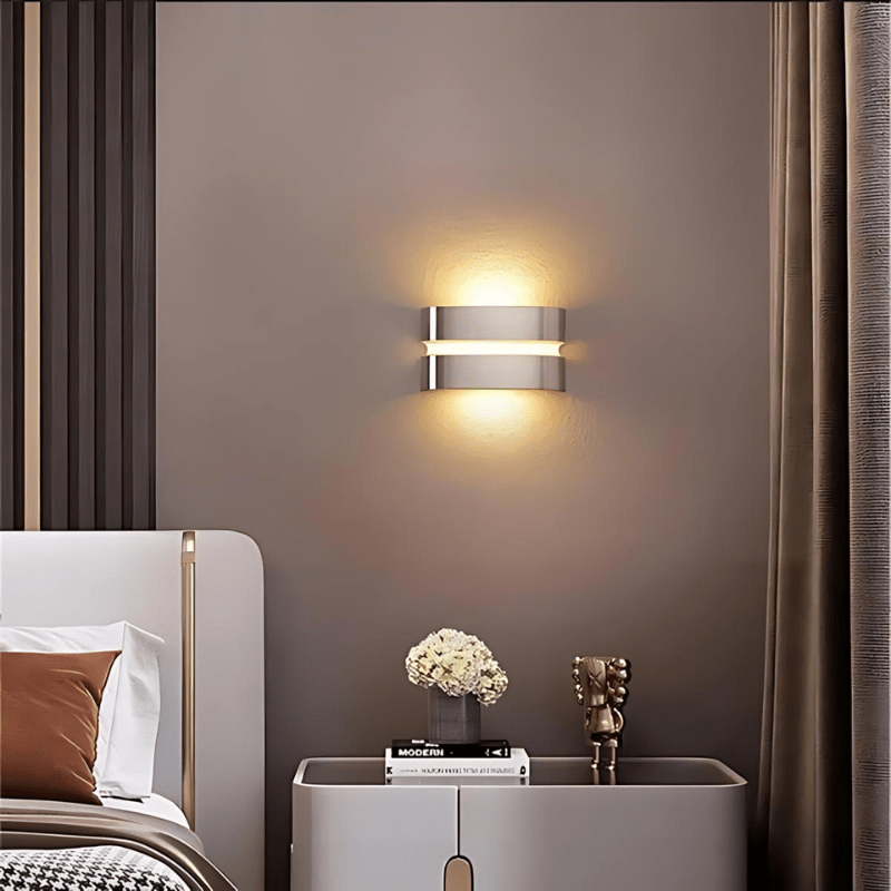 SteelGlow – Modern Stainless Steel Outdoor Wall Lamp – Energy-Efficient LED Wall Lamp for Outdoors