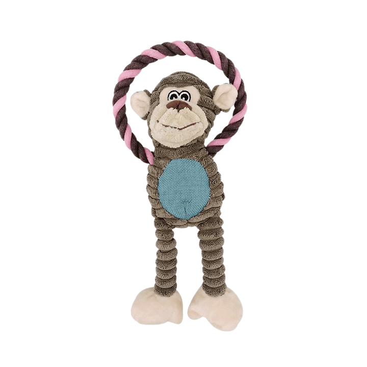 PlayPaws | Plush Corduroy Toy for Dogs with Squeaker