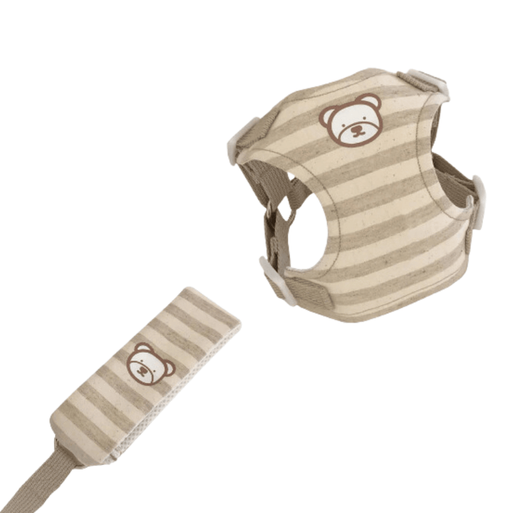 BearPawStripe | Stylish Puppy Harness & Leash