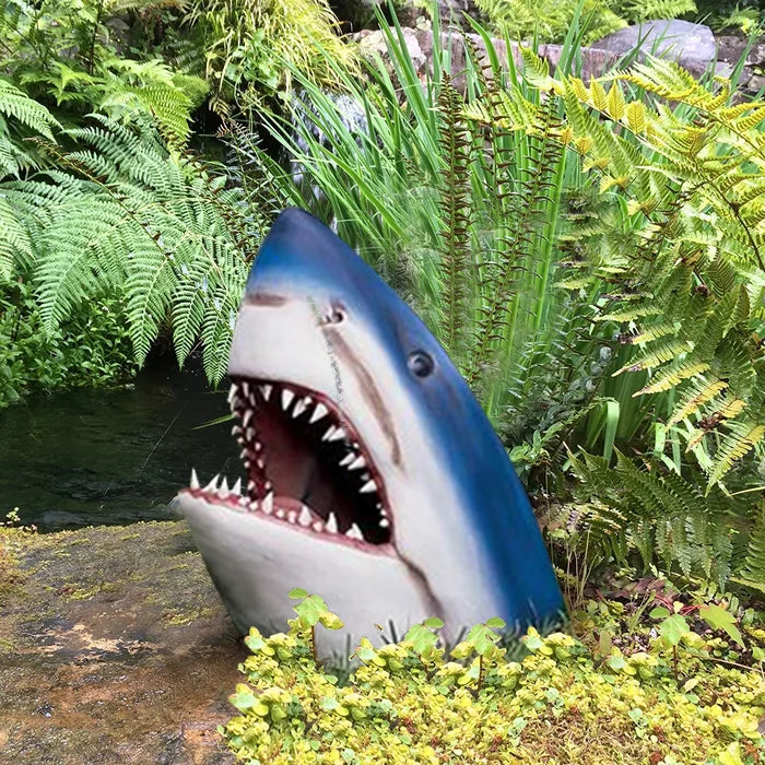 OceanHunter Shark Garden Statue - Brings the Majesty of the Ocean to Life - Four Iconic Sea Creatures