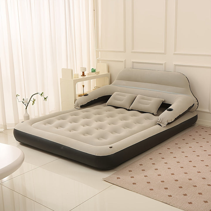 AirLuxe | Inflatable Mattress with Pump and Backrest