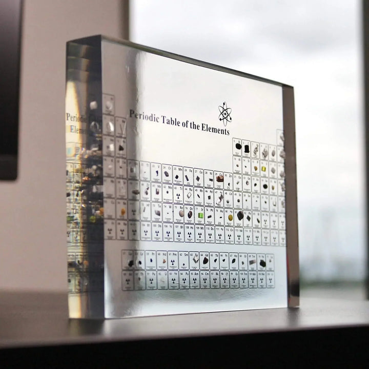AtomVault Educational Periodic System - Real Elements Integrated in Stylish Glass