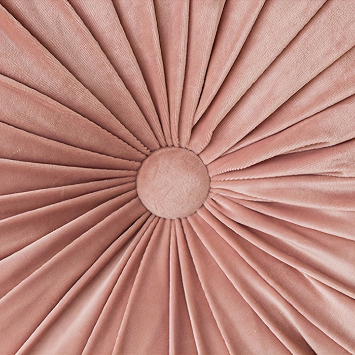 VelvetGlow | Plush Round Cushion to Enhance Your Space