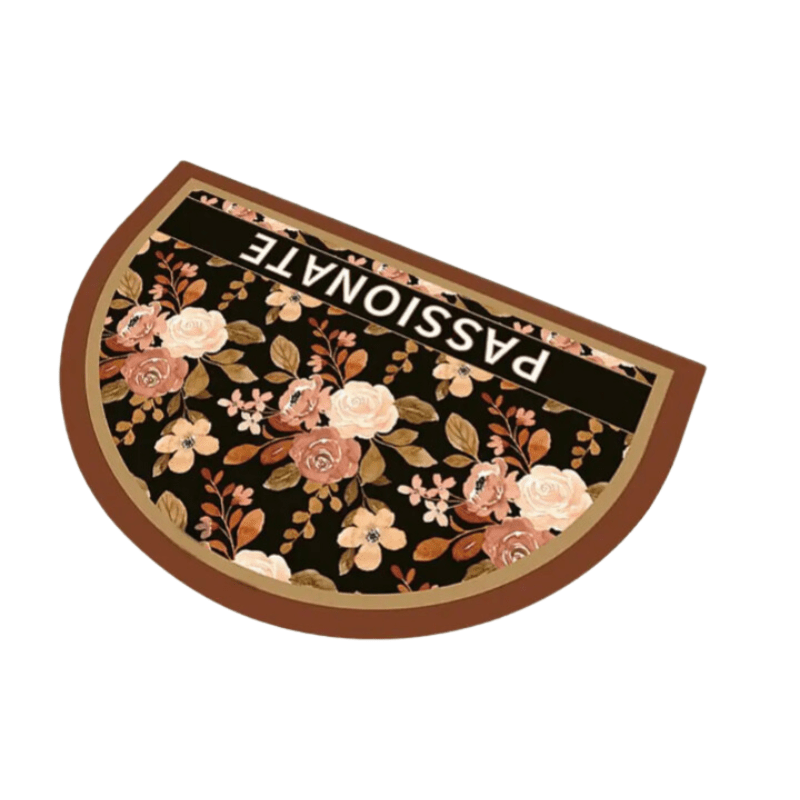 FloralComfort | Soft Bathroom Mat with Vintage Design