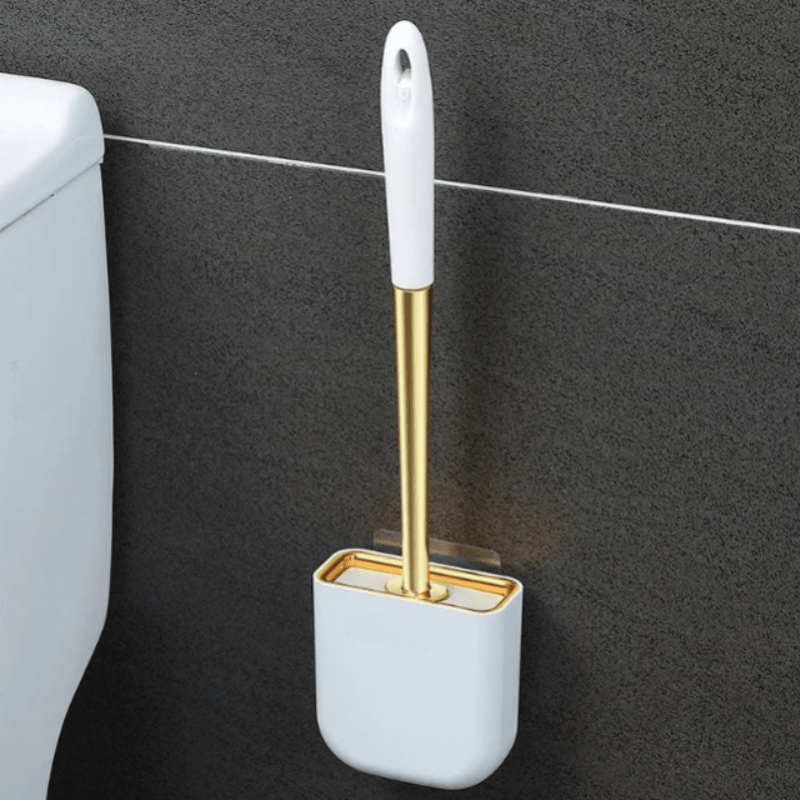 SilkSweep | Luxe Toilet Brush with Holder for Modern Bathrooms