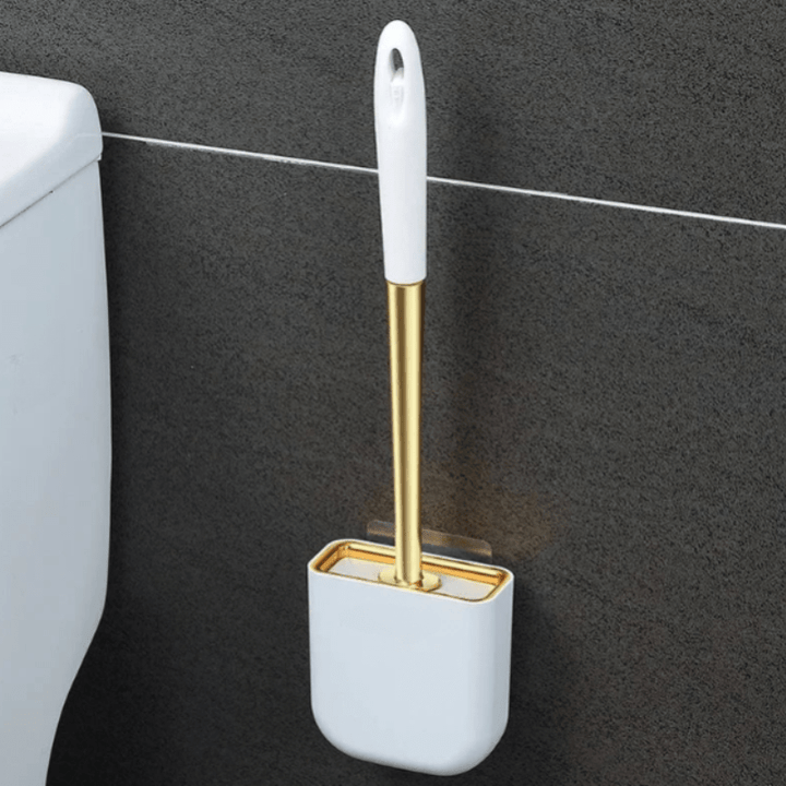 SilkSweep | Luxe Toilet Brush with Holder for Modern Bathrooms