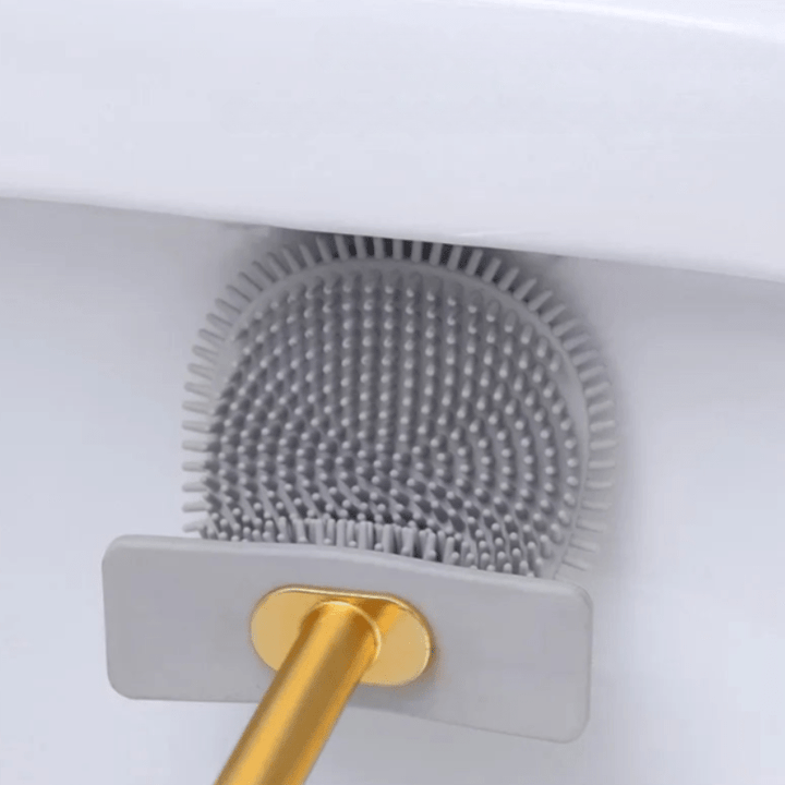 SilkSweep | Luxe Toilet Brush with Holder for Modern Bathrooms