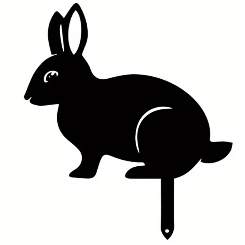 CharmingCritters | Sustainable Wrought Iron Rabbit & Squirrel Art for Outdoors