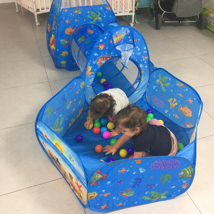 Mini Playground | 3-in-1 Play Tent, Ball Pit, and Tunnel