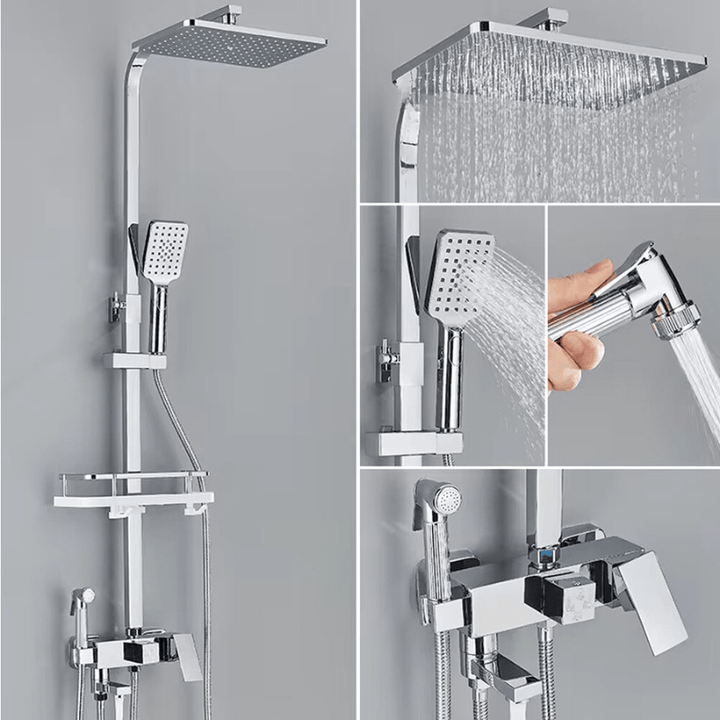 RainFlow | Brass Shower Faucet Set