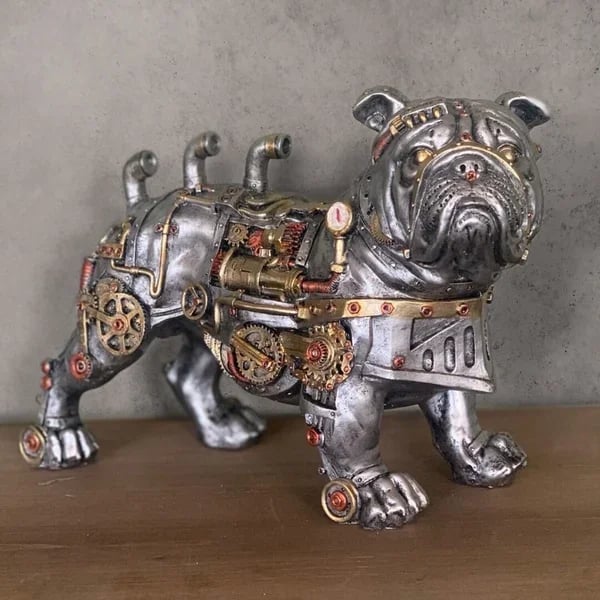 MechaMenagerie Steampunk Animal Sculptures - Intriguing Fusion of Antique and Modern Designs - Perfect for Unique Interior Decoration