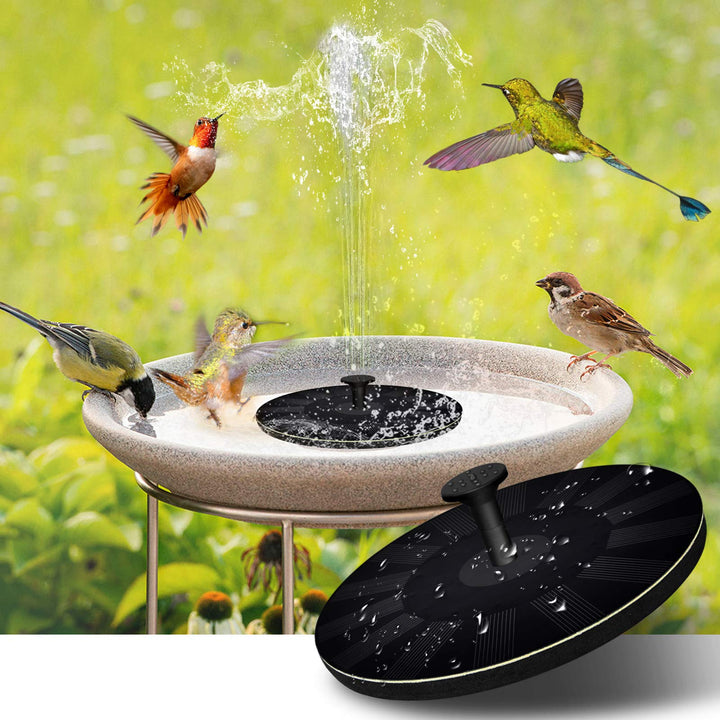 Aqua Glimmer Solar Birdbath Fountain - Enhances Your Garden Atmosphere with Soothing Water Sounds and Easy Installation