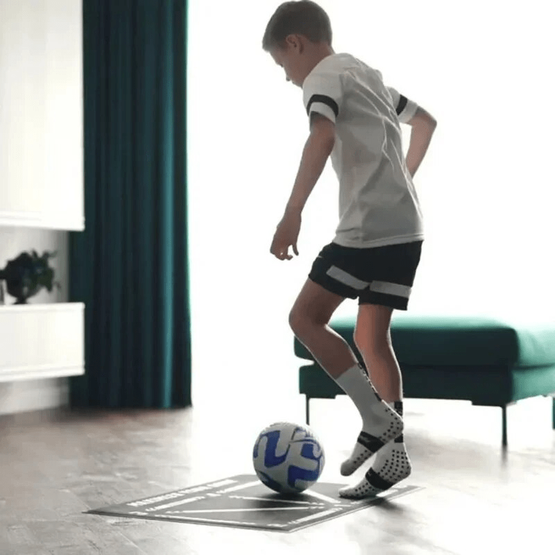 Indoor Soccer Training Mat - transforms any space into a mini training field - perfect for home use and limited spaces -