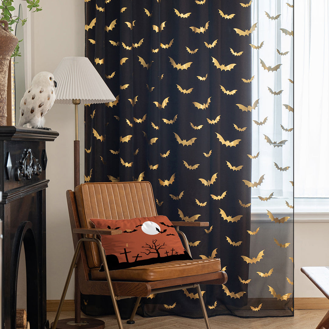 ShadowBat | Light Curtains with Bat Pattern
