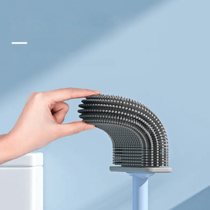 SilkSweep | Luxe Toilet Brush with Holder for Modern Bathrooms