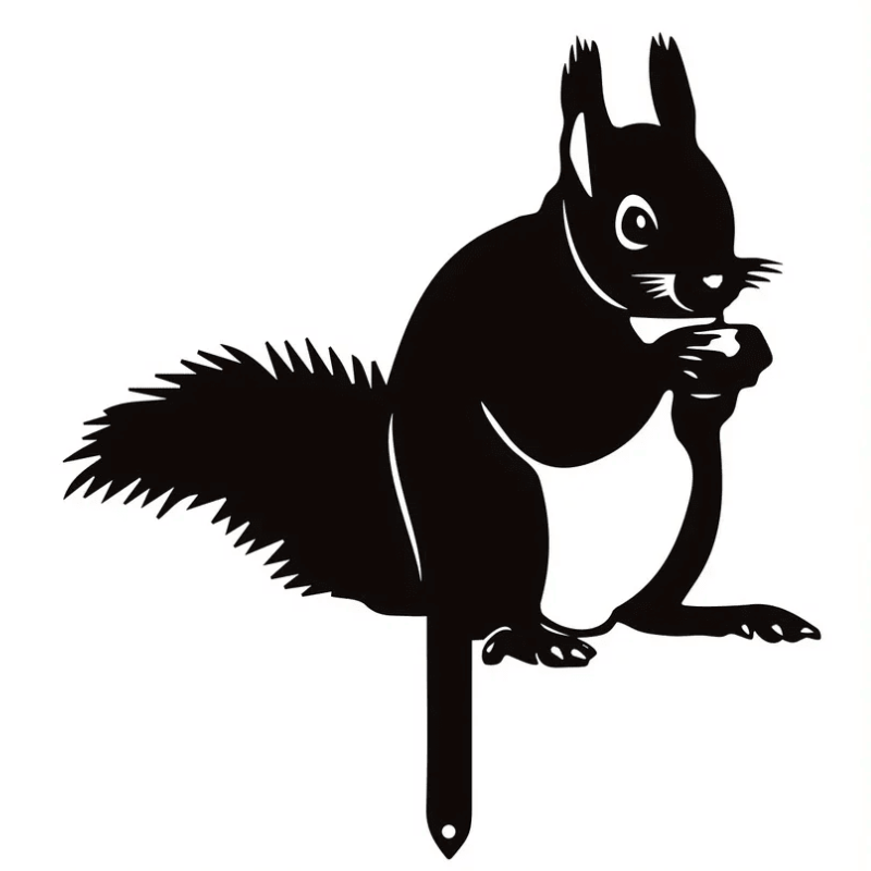 CharmingCritters | Sustainable Wrought Iron Rabbit & Squirrel Art for Outdoors