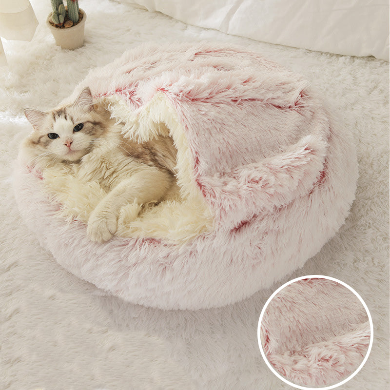 Warm and Safe Sleeping Spot for Your Pet - Self-Heating Fleece in a Comfortable Nest