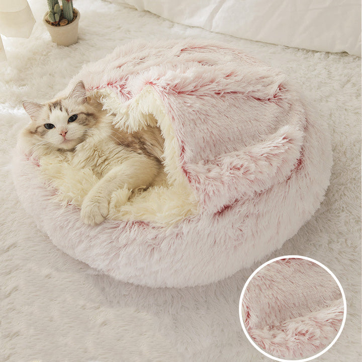 Warm and Safe Sleeping Spot for Your Pet - Self-Heating Fleece in a Comfortable Nest