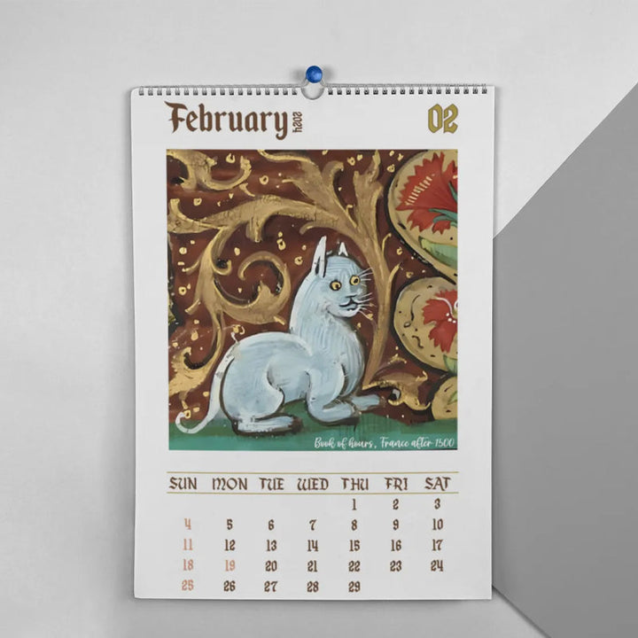 Enchanted Feline Chronicles: Medieval Cats 2024 Calendar – Intricate Art