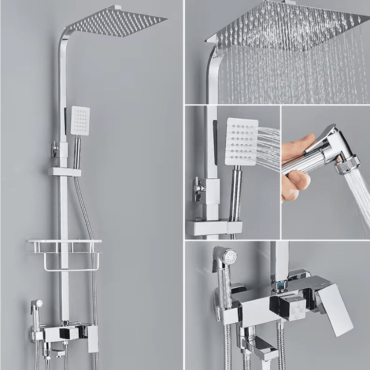 RainFlow | Brass Shower Faucet Set
