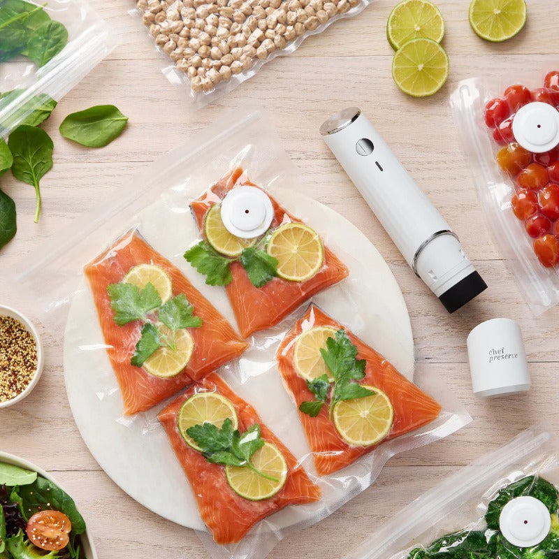 FreshGuard Sealer - Long-Lasting Freshness with Rechargeable Vacuum Technology - Preserves Flavor, Nutrients, and Texture