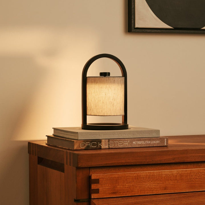 River Black & Gray Rechargeable Lamp