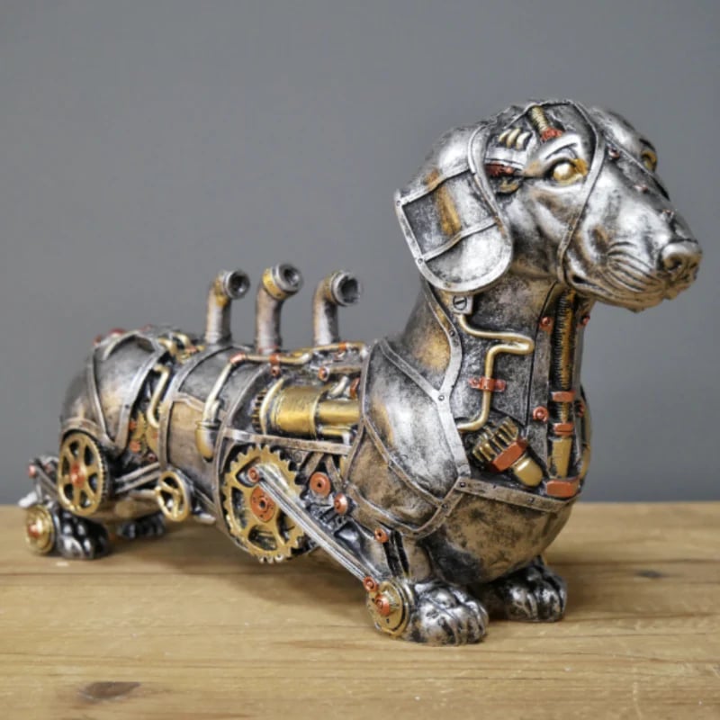 MechaMenagerie Steampunk Animal Sculptures - Intriguing Fusion of Antique and Modern Designs - Perfect for Unique Interior Decoration