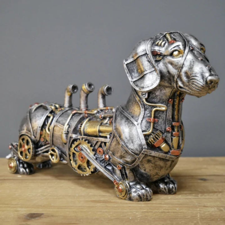 MechaMenagerie Steampunk Animal Sculptures - Intriguing Fusion of Antique and Modern Designs - Perfect for Unique Interior Decoration