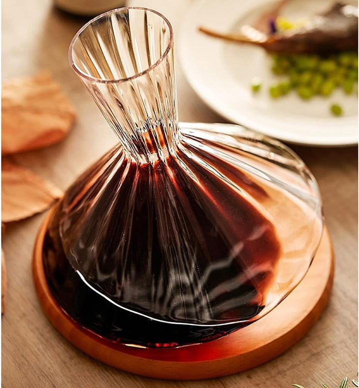 AeroDecant - Exclusive Carafe and Glass Set - Innovative Rotating Carafe for Perfect Taste Experience