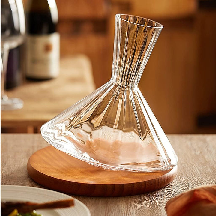 AeroDecant - Exclusive Carafe and Glass Set - Innovative Rotating Carafe for Perfect Taste Experience
