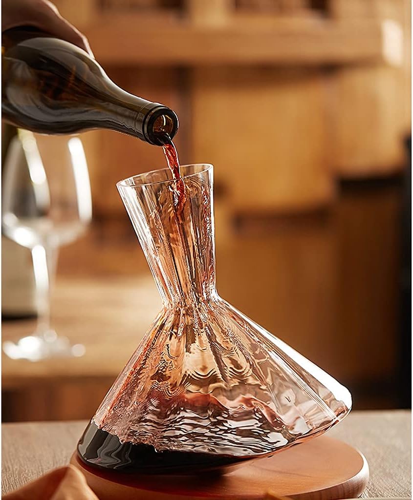 AeroDecant - Exclusive Carafe and Glass Set - Innovative Rotating Carafe for Perfect Taste Experience