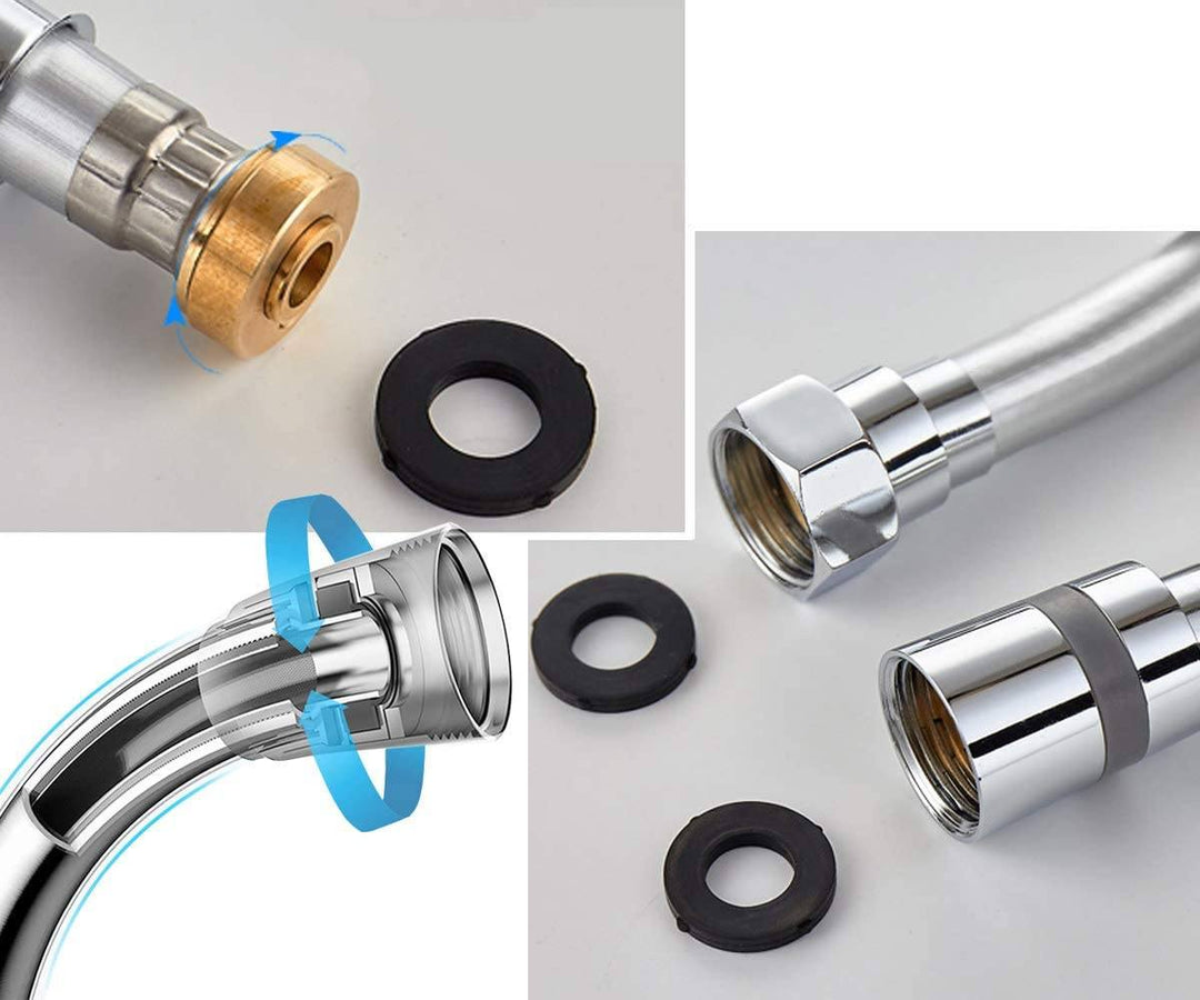 FlexFlow Flexible Hose - High-Quality Stainless Steel - Seamless Integration with Most Shower Systems