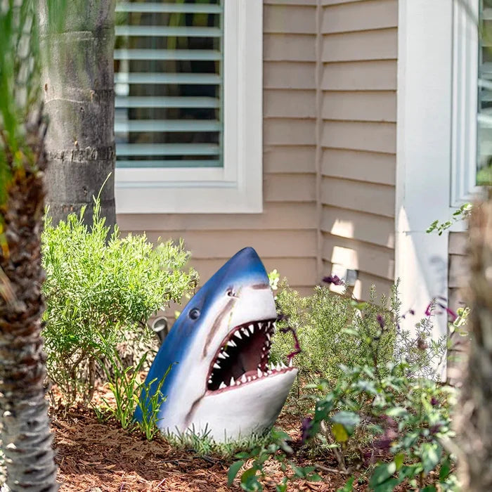 OceanHunter Shark Garden Statue - Brings the Majesty of the Ocean to Life - Four Iconic Sea Creatures