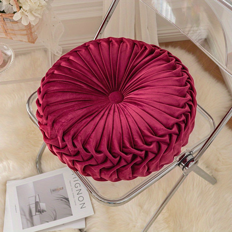 VelvetGlow | Plush Round Cushion to Enhance Your Space