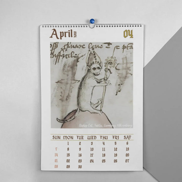 Enchanted Feline Chronicles: Medieval Cats 2024 Calendar – Intricate Art