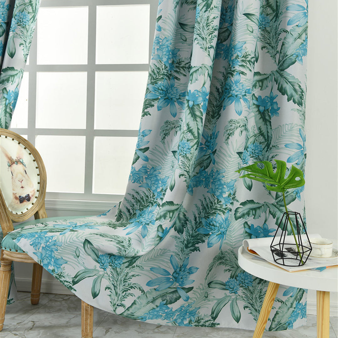 NatureDrape | Blackout Curtains with Forest Pattern