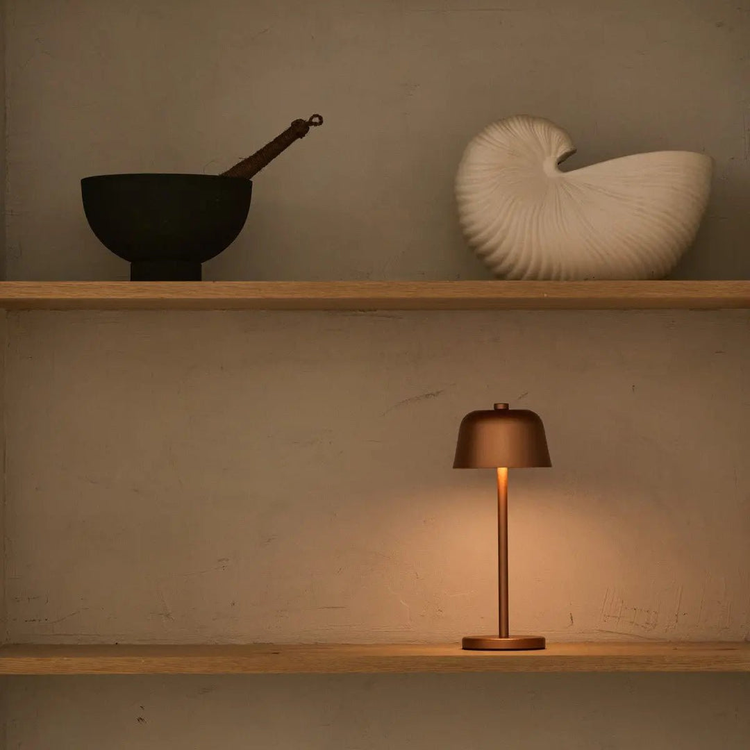 Anton Copper Rechargeable Table Lamp | Stylish and Wireless Lighting