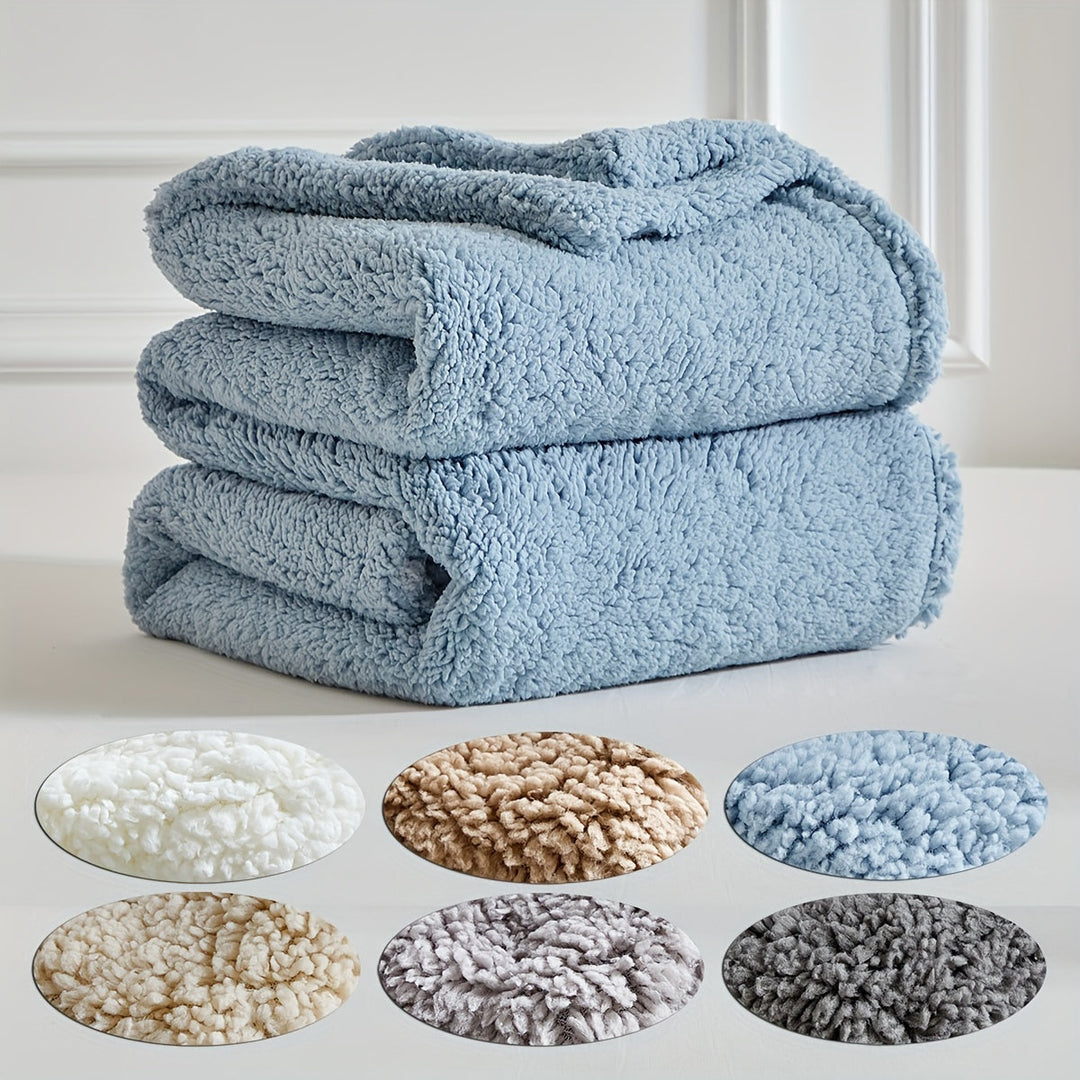 SnuggleTwist – Reversible Ultra-Soft Sherpa Fleece Blanket – For Double Softness and Coziness