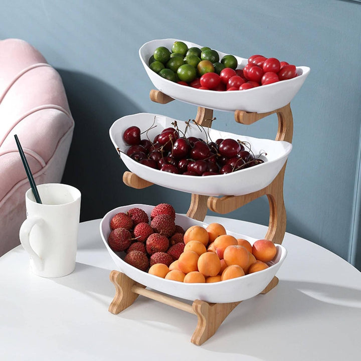 FruitElegance | Elegant Metal Fruit Tower
