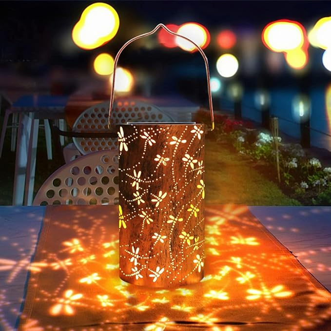 ZenFly - Solar Dragonfly Lantern - Creates a Magical and Natural Atmosphere in Any Outdoor Space