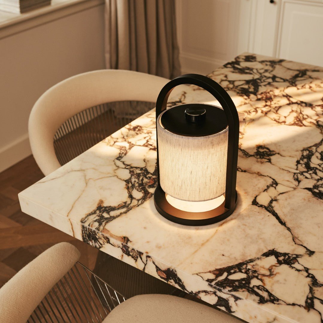 River Black & Gray Rechargeable Lamp