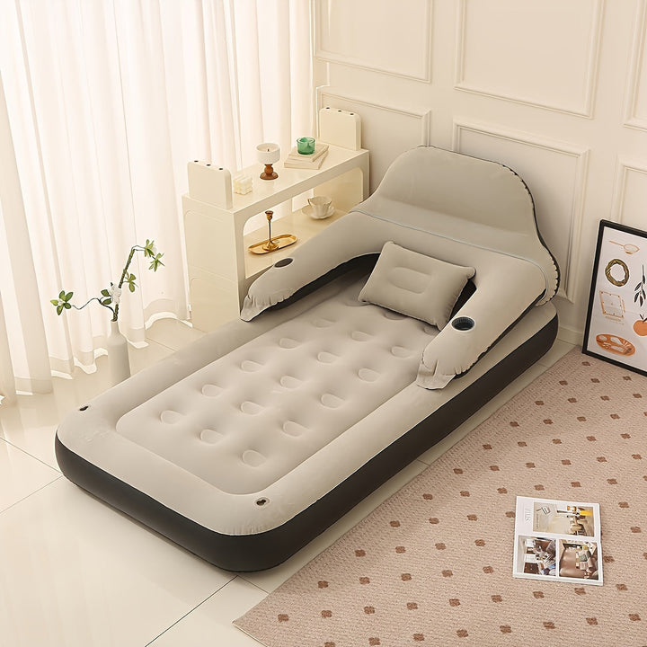 AirLuxe | Inflatable Mattress with Pump and Backrest