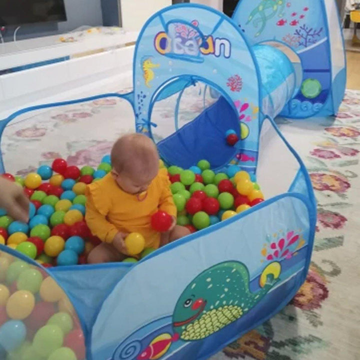 Mini Playground | 3-in-1 Play Tent, Ball Pit, and Tunnel
