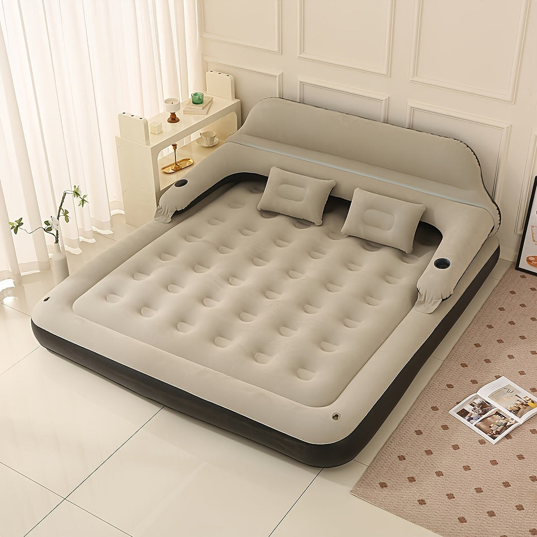 AirLuxe | Inflatable Mattress with Pump and Backrest