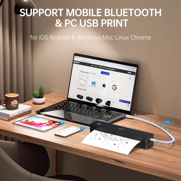 CLEVLO | MT610 Portable Wireless Printer