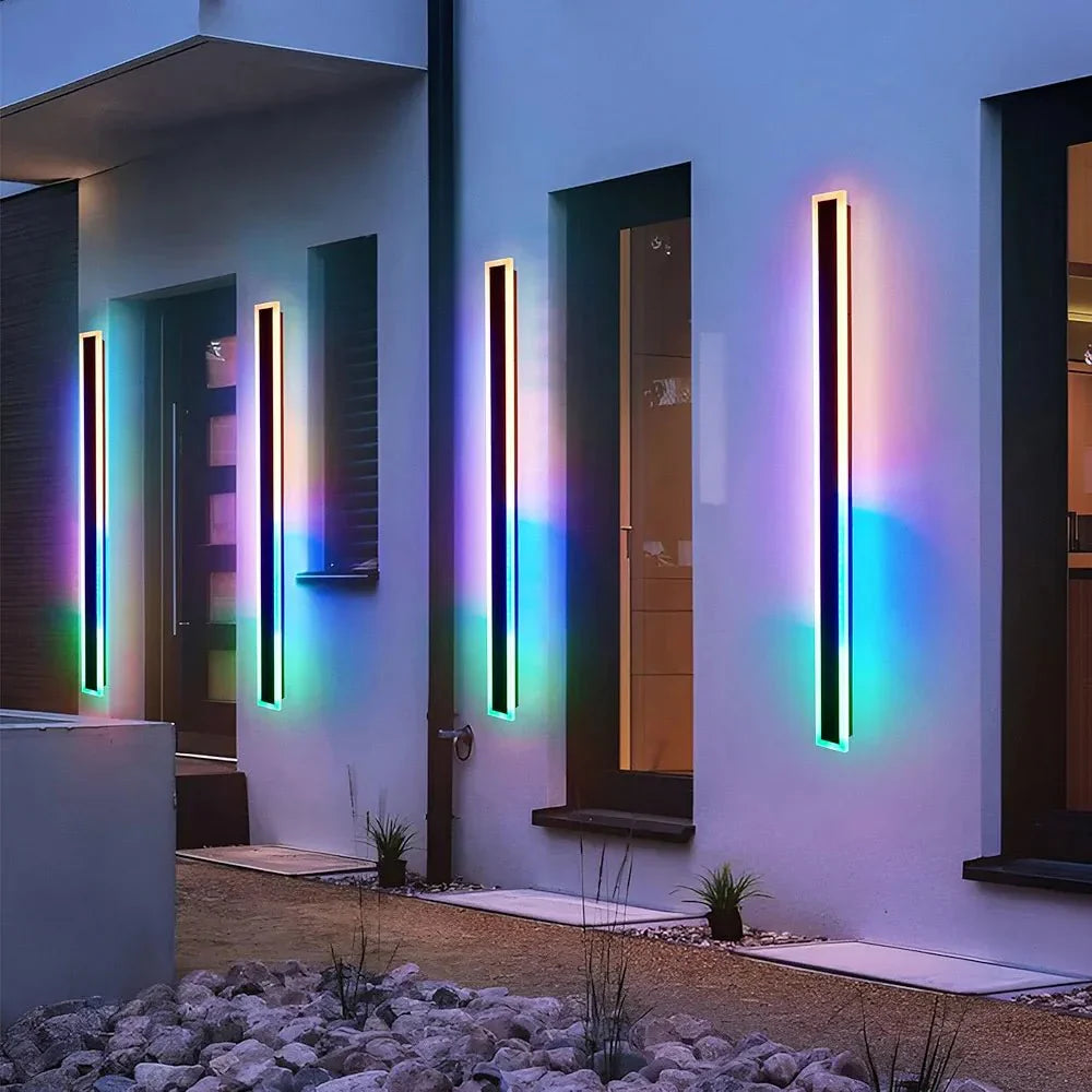 BoltGlow – RGB Wall Lamp with Music Effects and Weather-Resistant Design