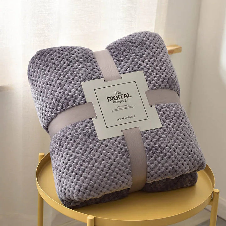 Luxura – Luxe Soft Waffle Texture Blanket – Perfect for Ultimate Comfort