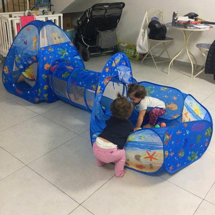 Mini Playground | 3-in-1 Play Tent, Ball Pit, and Tunnel