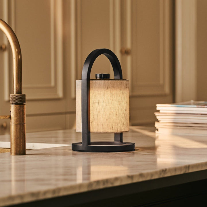 River Black & Gray Rechargeable Lamp